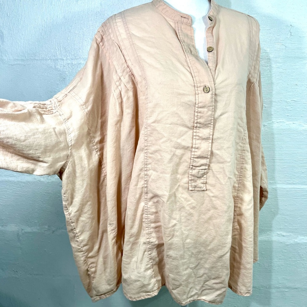 FREE PEOPLE PULLOVER OVESIZED SHIRT (a470)